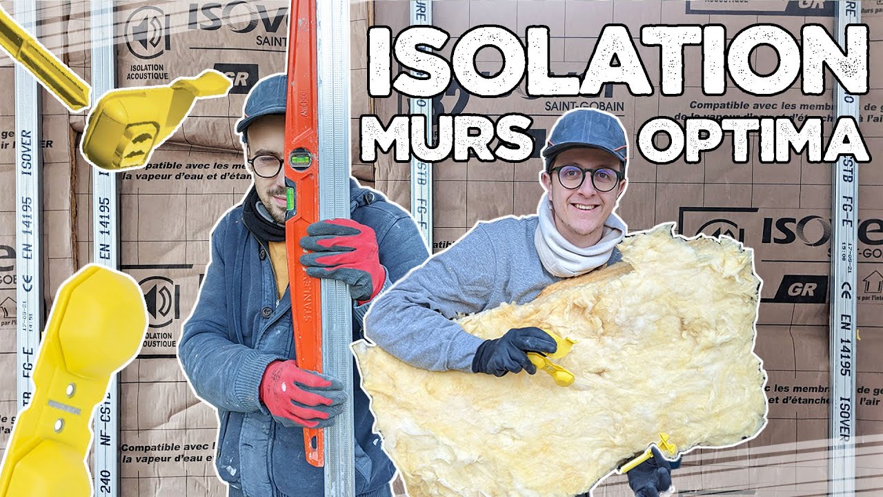 ENFIN L'ISOLATION DES MURS ! (Système Optima Isover) - Vlog rénovation maison 50m² #32
