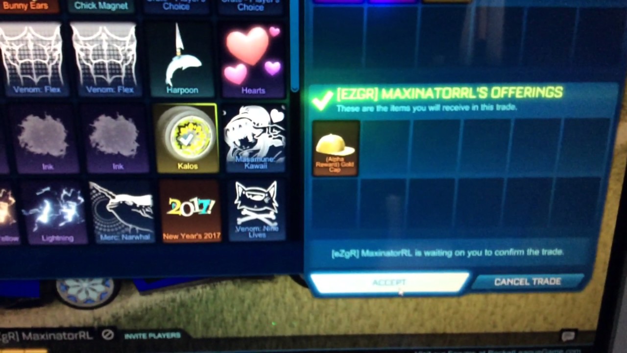 TRADING ALPHA CAP (rocket league)