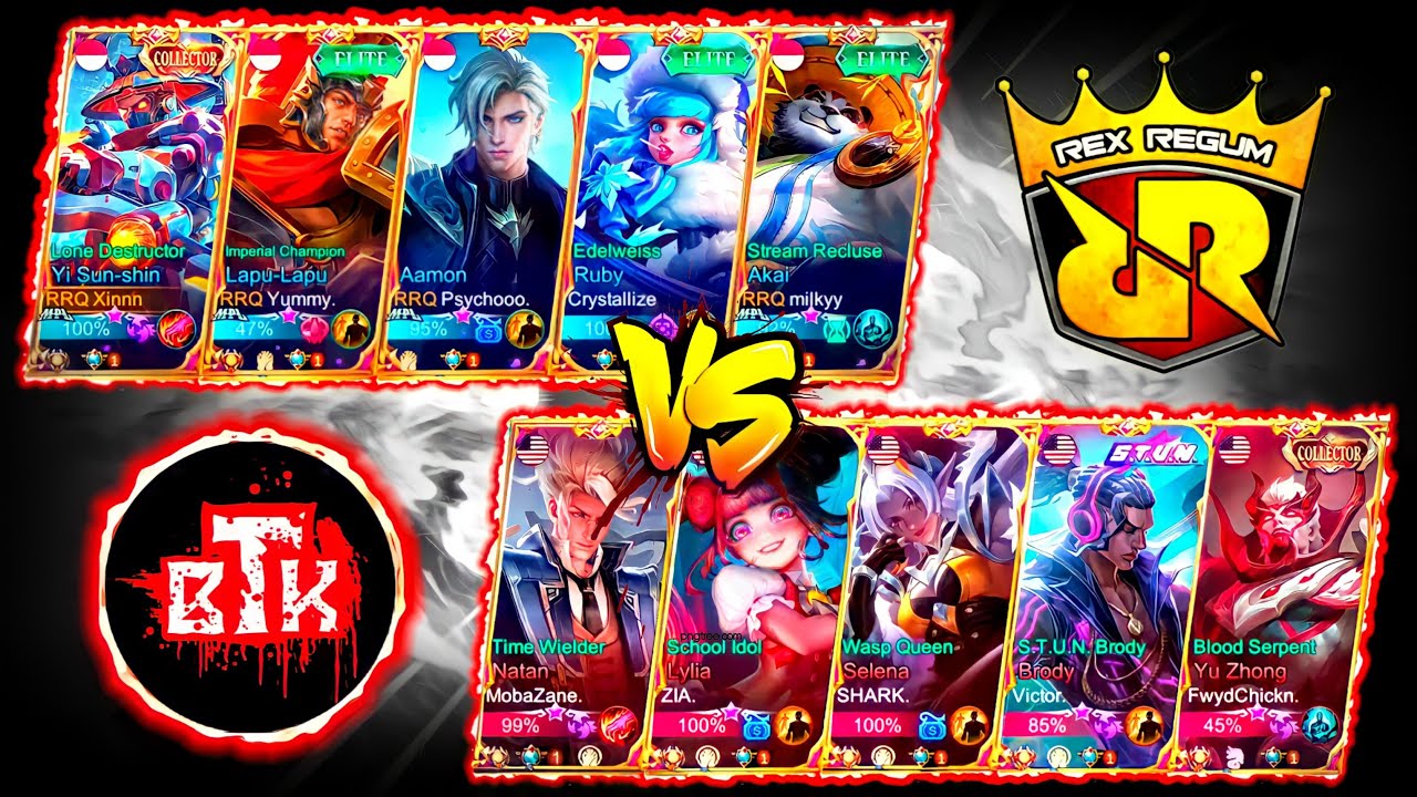 ¡RRQ HOSHI VS BTK! ¡RRQ XINNN USA SU MAIN Y DESTROZA A MOBAZANE! | MOBILE LEGENDS