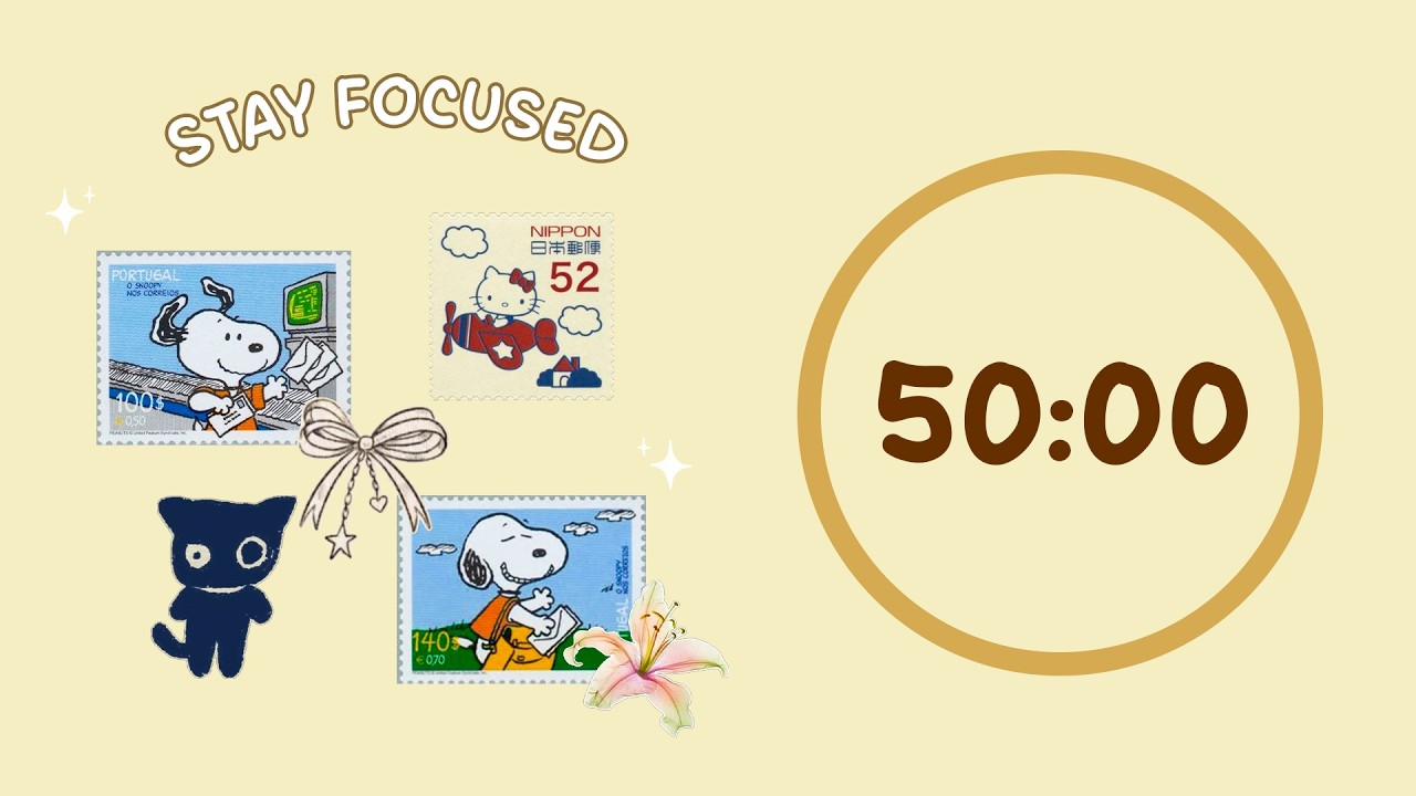 🖼️ Study with Me | Snoopy Photos & Memories | 50/10 Timer | Chill Lo-fi 🎶 | 4 Hour Focus Session