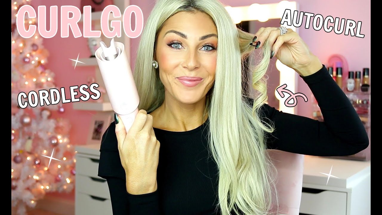 TYMO CURLGO CORDLESS AUTO CURLING IRON | REVIEW + DEMO!