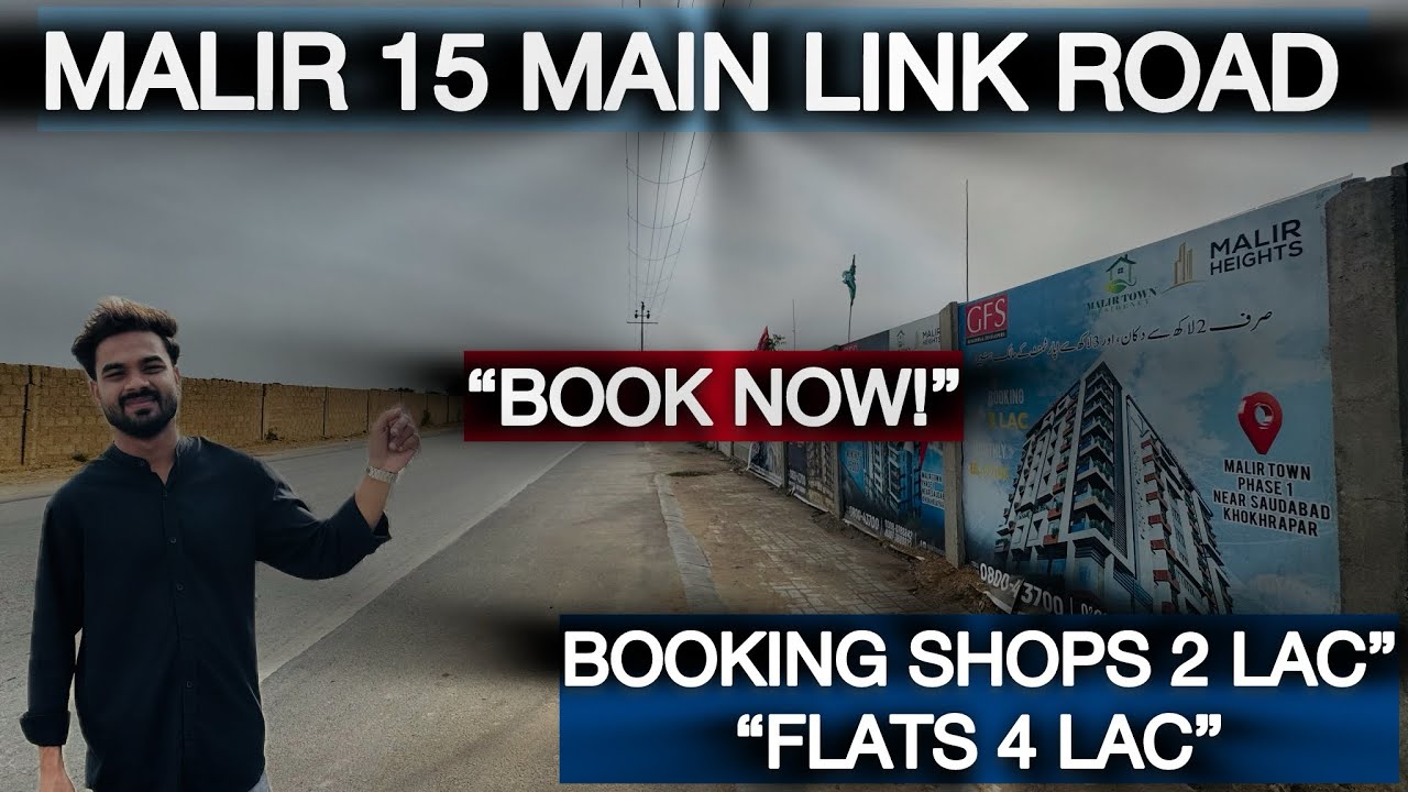 Malir 15 Main Road Project | Shops 2 Lac | Flats 4 Lac | Limited Offer! 