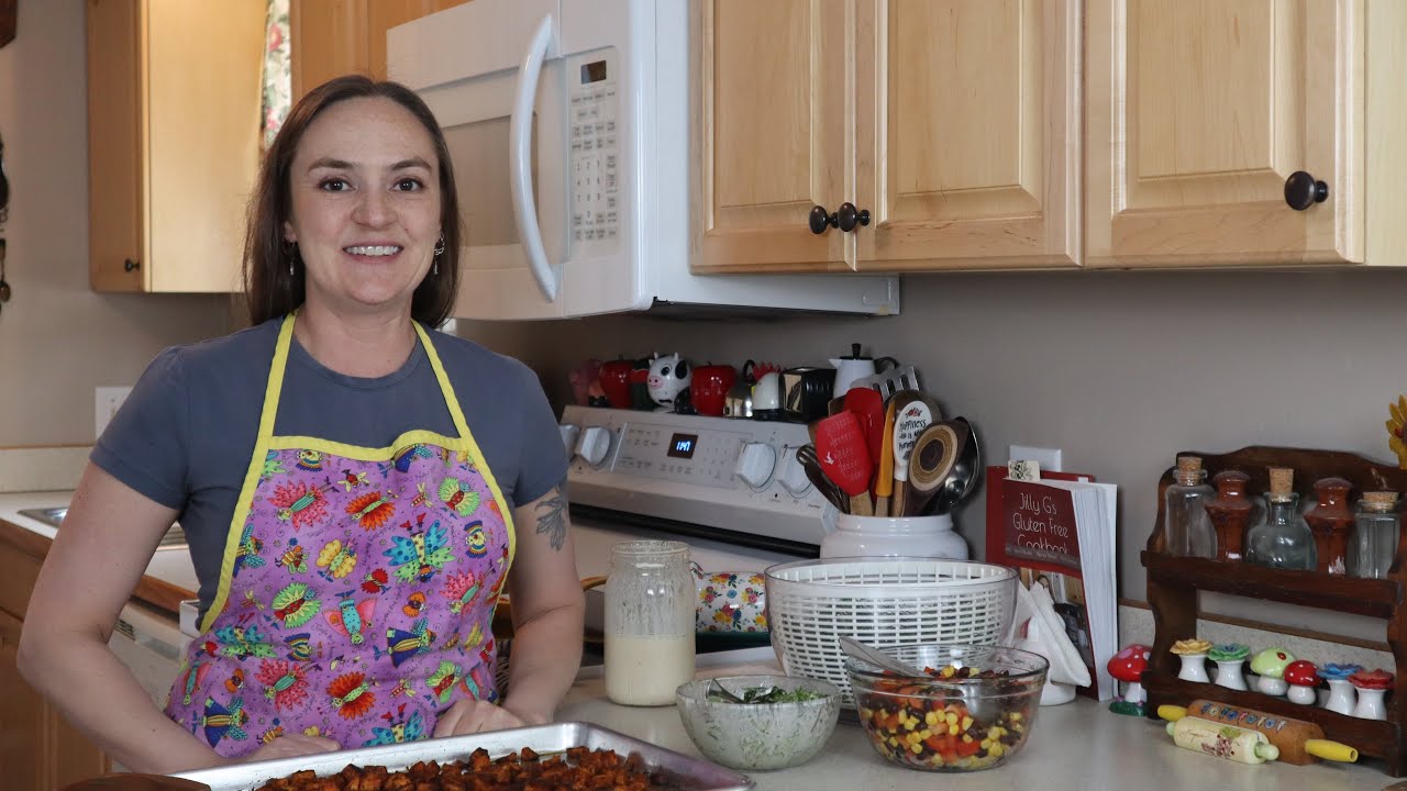 How to make my Sweet Potato Black Bean Salad, Gluten Free of course!