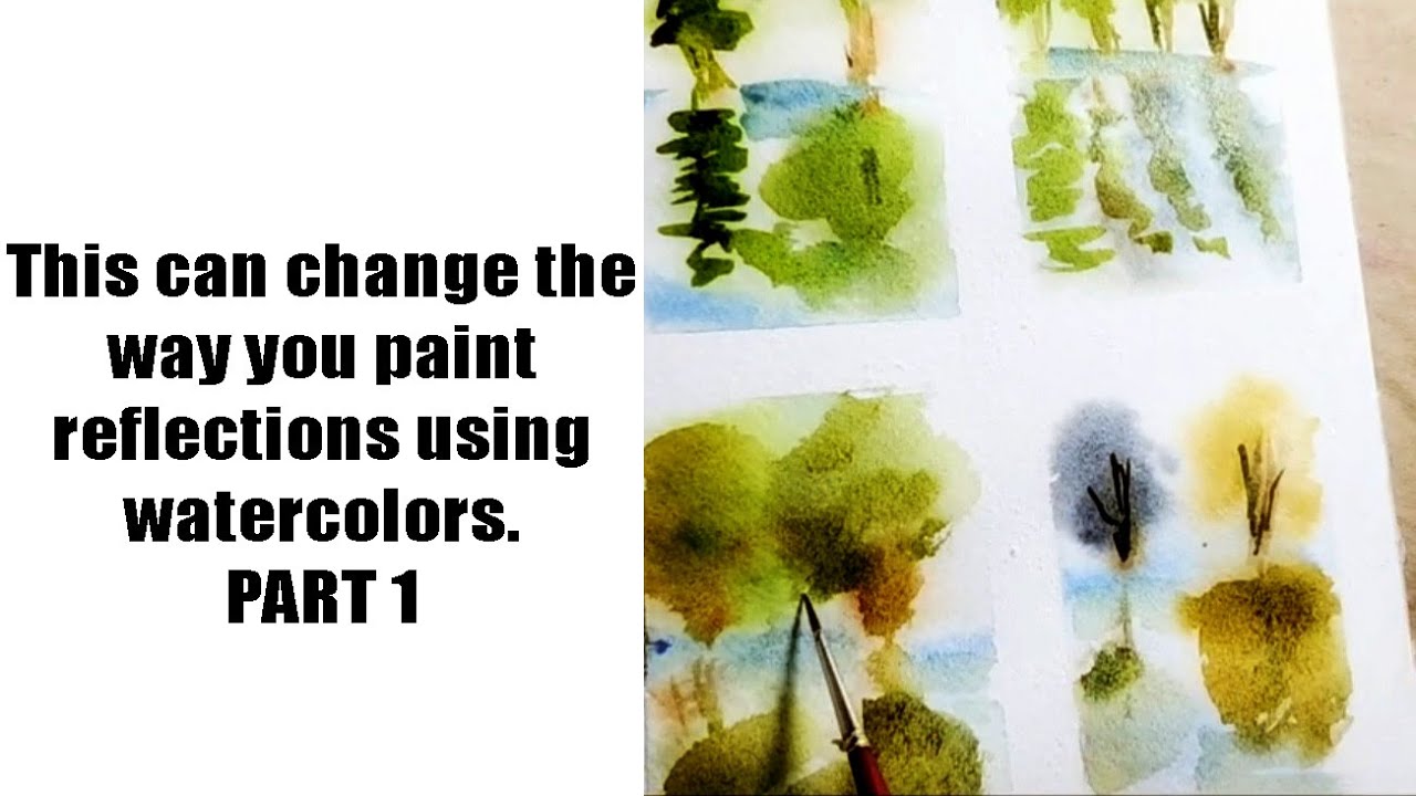 This can change the way you paint reflections using watercolors. PART 1