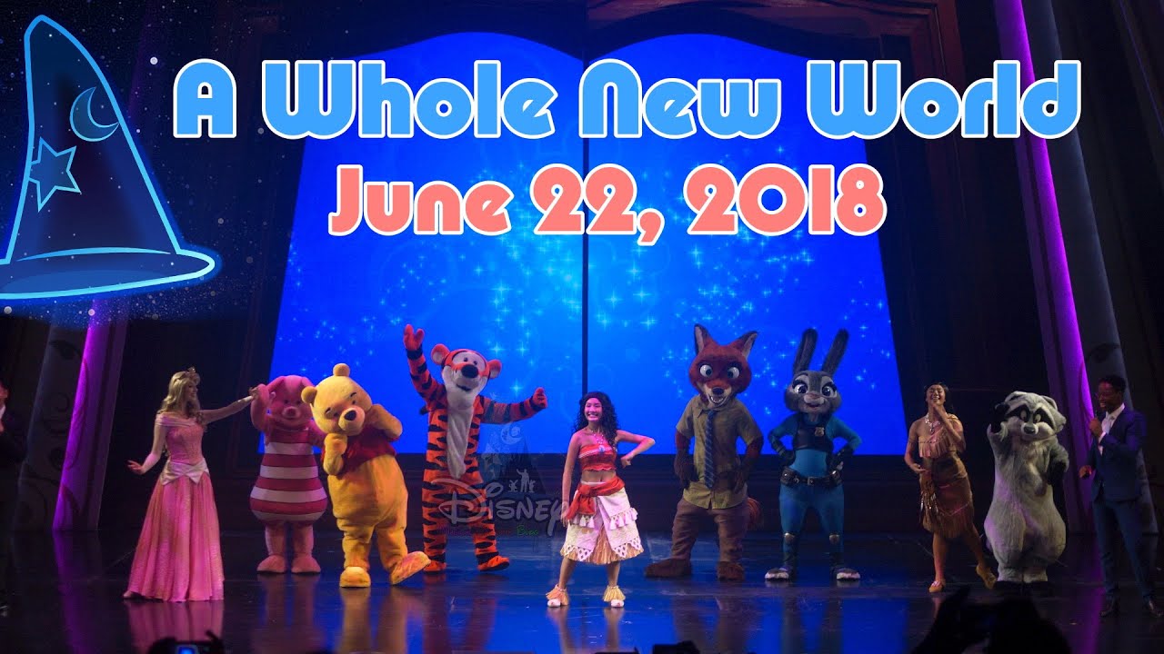 “A Whole New World” - A Magical Disney Songbook「奇妙新世界」迪士尼音樂劇場 | Hong Kong Disneyland (June 22, 2018)