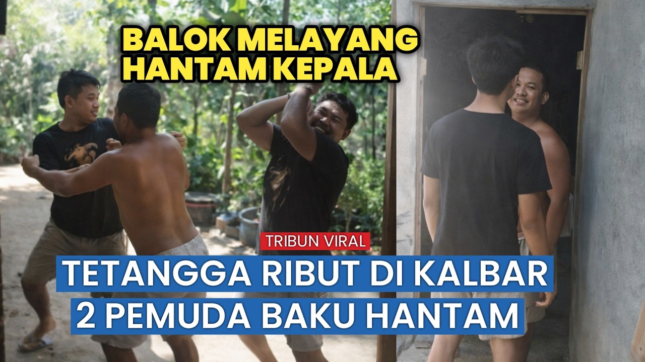 Viral, Keributan Antar Tetangga di Kalbar Berujung Kontak Fisik
