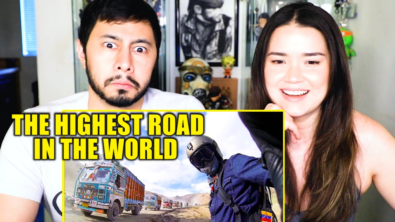 GO PRO: THE HIGHEST ROAD IN THE WORLD | Jaipur to Khardung La | Reaction | Jaby Koay & Achara