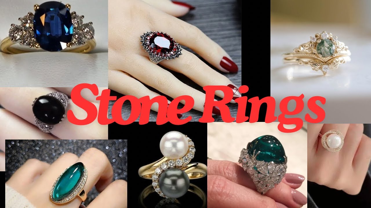 Latest stone rings design for females | stone rings | ring stone design