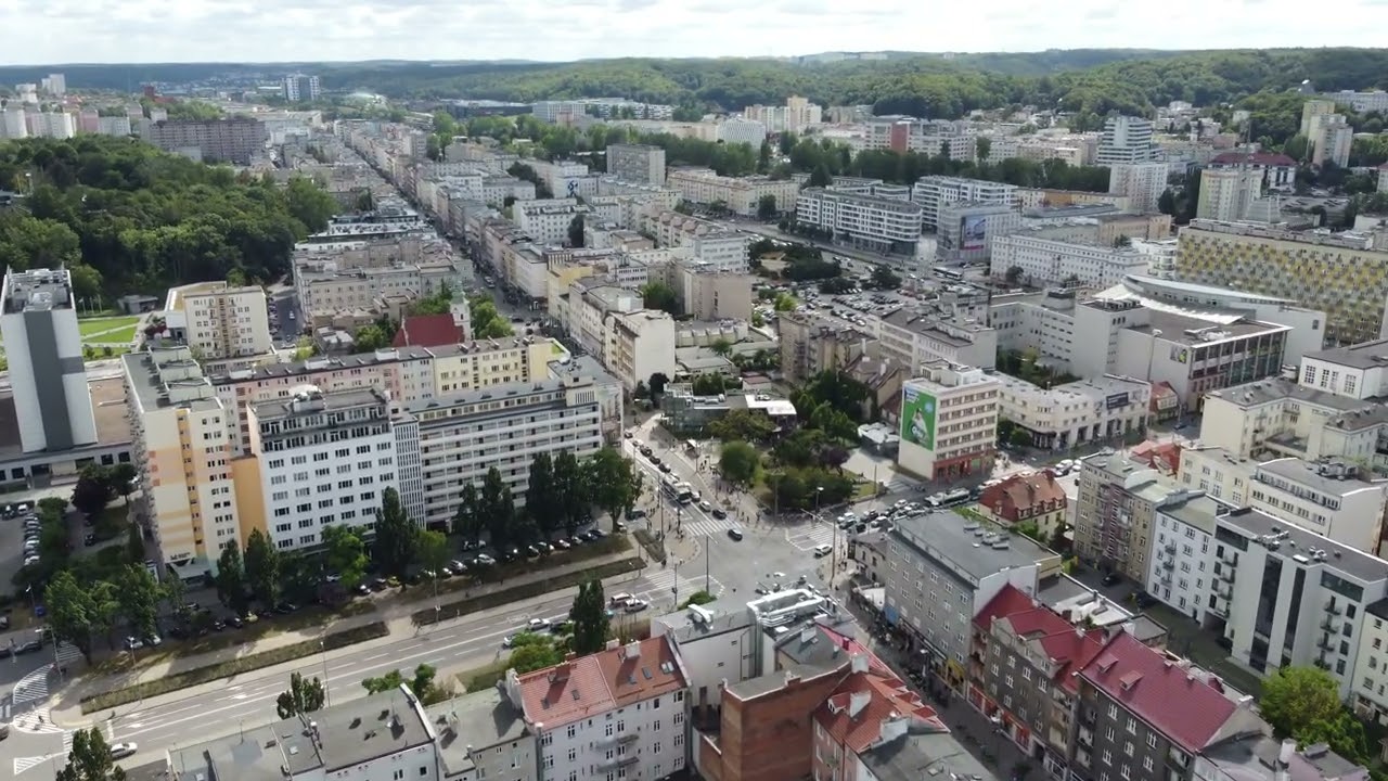 Gdynia centrum 4K z drona 07 22