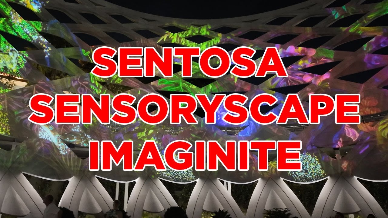 Sentosa Sensoryscape at Night: ImagiNite Experience || Walking Singapore