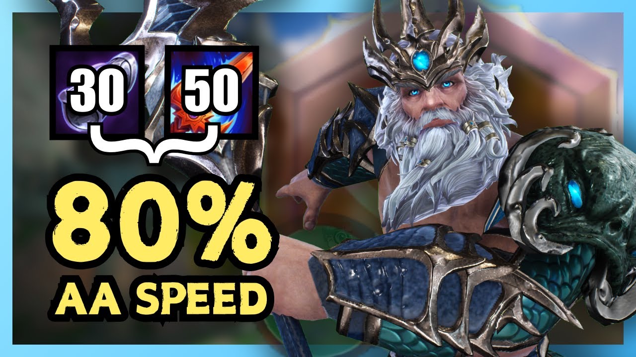 2 ITEMS = 80% ATTACK SPEED. Aspect Poseidon Maximizes OB8 Item Changes (Smite 2 Joust)