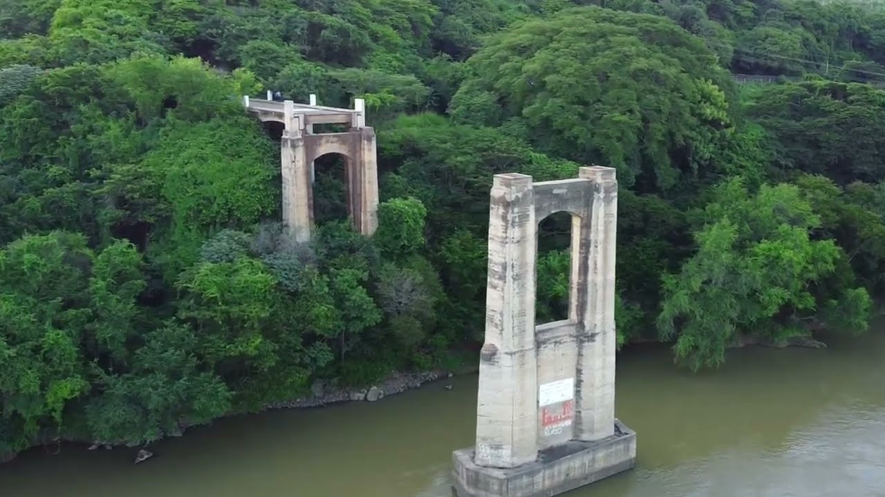 nos fuimos a conoces el viejo puente Cuscatlán y la presa 15 de septiembre