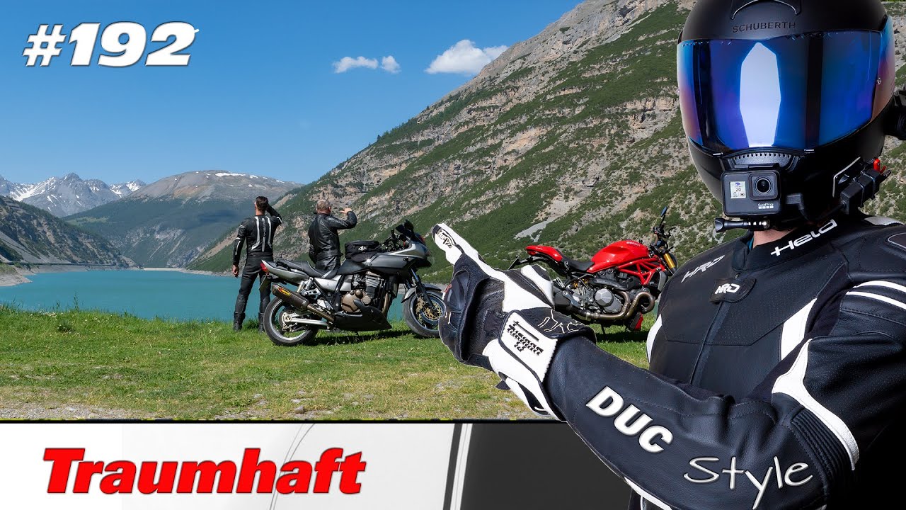 Alpentour / Lago di Livigno / Urlaubsfeeling / Bikertour / DucStyle gute Laune Happy End 😉