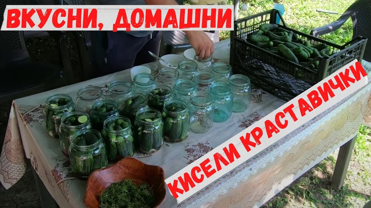 Как да си направим вкусни домашни кисели краставички.