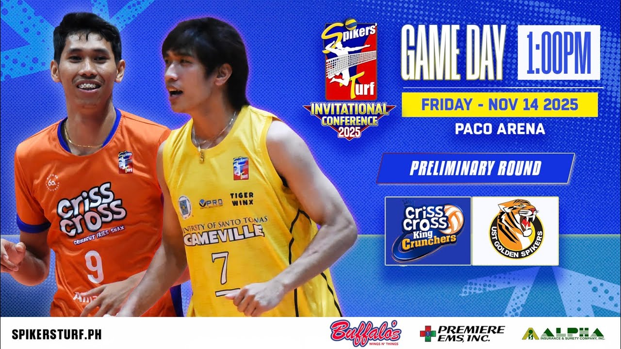 CRISS CROSS vs UST-GAMEVILLE-Full Match | Preliminaries | 2025 Spikers' Turf Invitational Conference