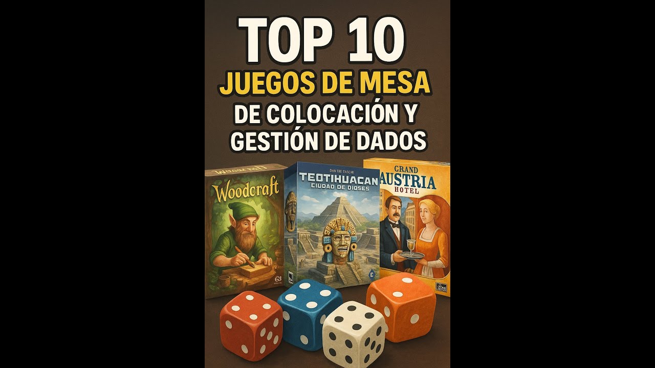 TOP 10 Juegos Mesa Colocación y Gestión de Dados