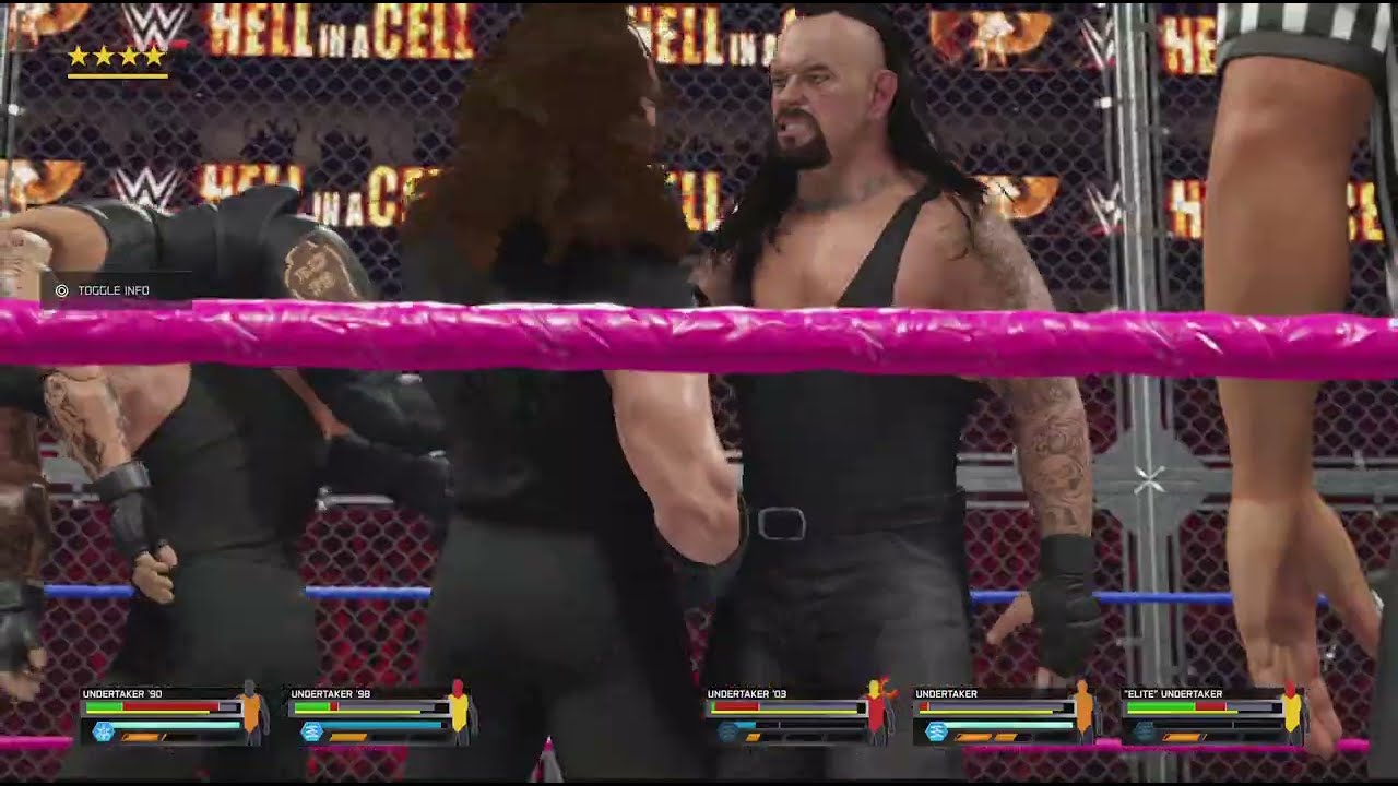 WWE 2K25: Undertaker - Fatal 5-Way Hell in a Cell Match.
