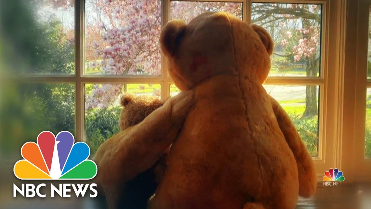 Teddy bear hunt brings welcome distraction for children | NBC Nightly News