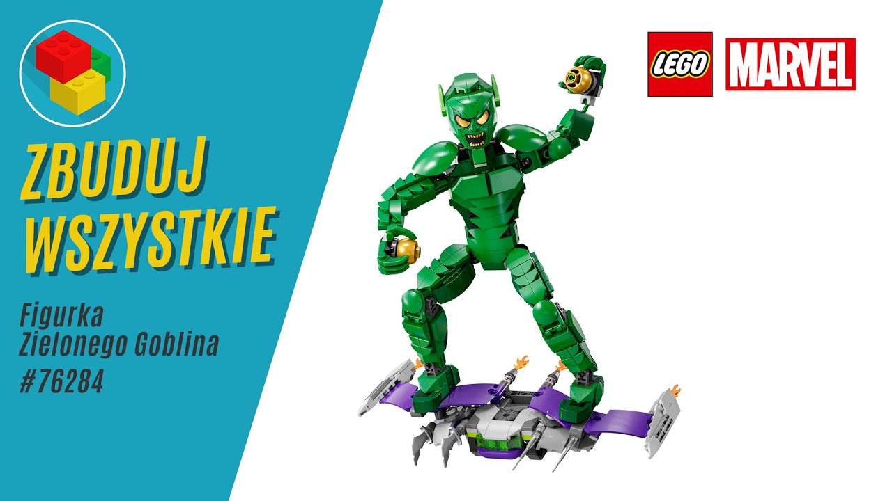 Lego Marvel 76284 Figurka Zielonego Goblina Speed Build