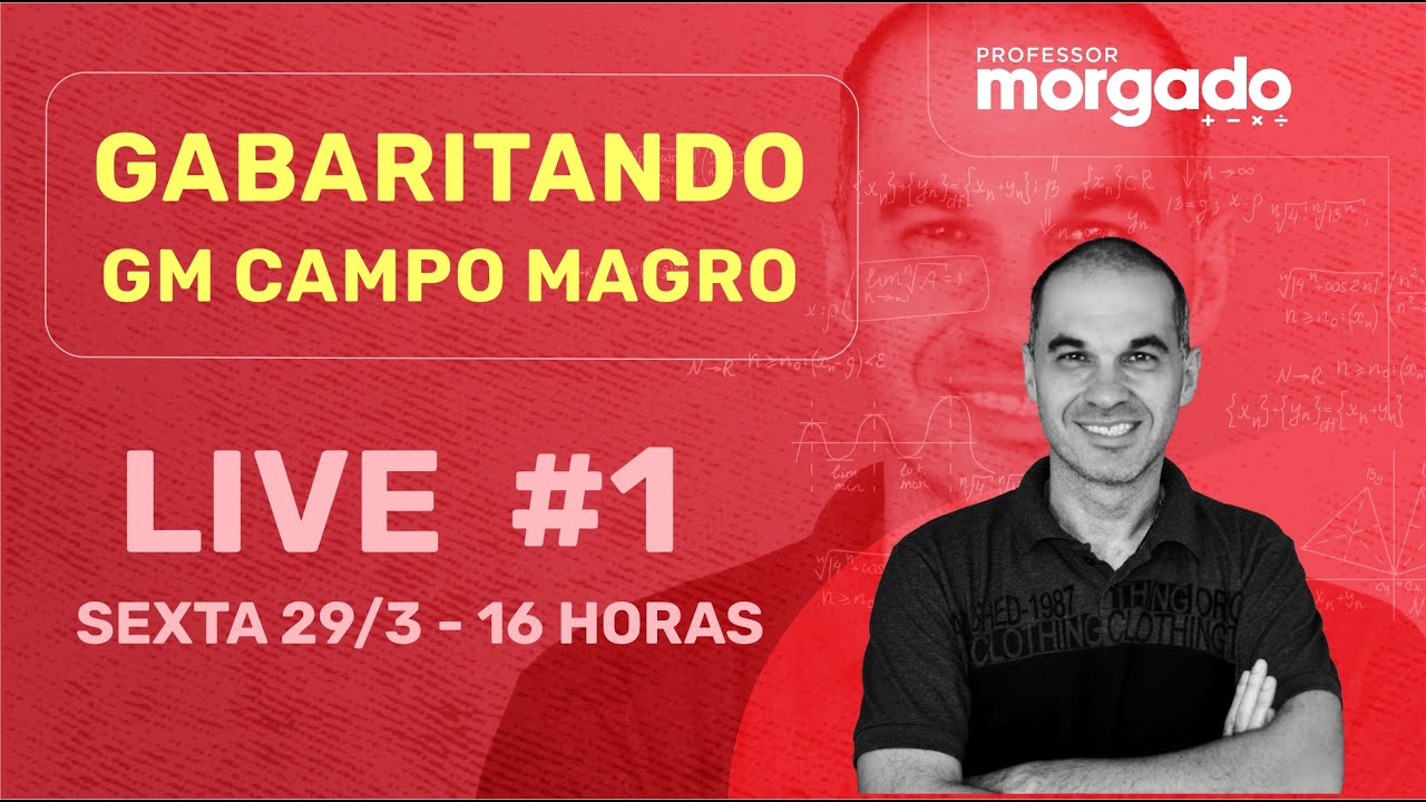 GABARITANDO GM CAMPO MAGRO | BANCA UFPR | LIVE #1
