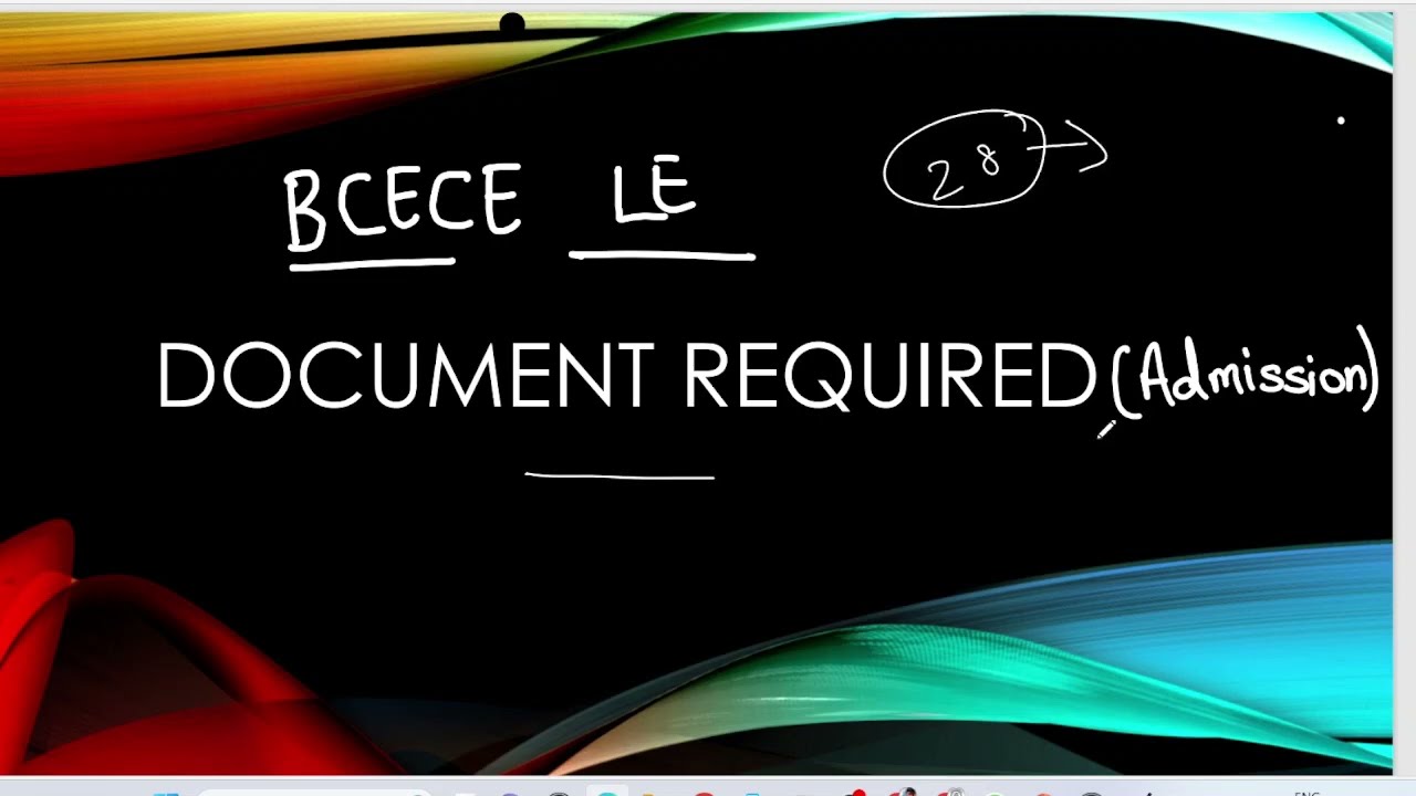 Document required for bcece le admission #bcecele #bcecele2023 #bceceleadmission