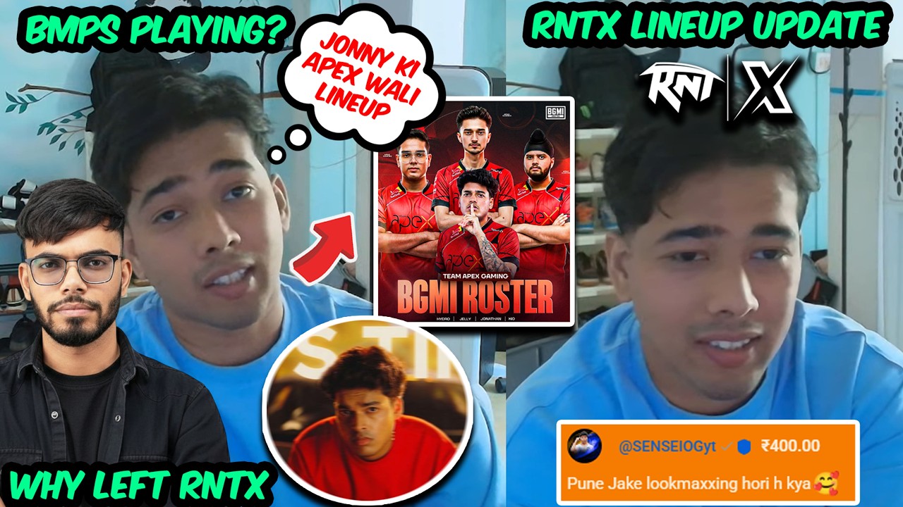 Scout Reacts JONATHAN APEX Gaming Lineup💀 Reply RNTX New Players & BMPS😱 Casetoo & Sensei