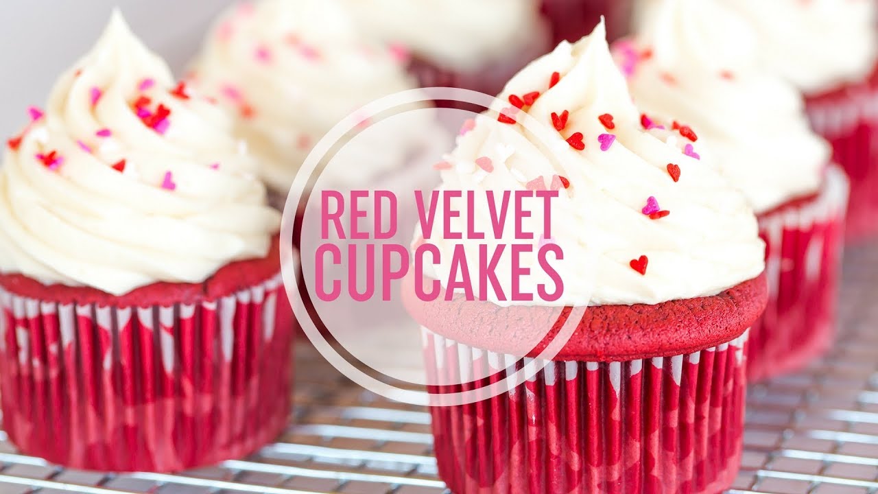 Red Velvet Cupcakes with Cream Cheese Frosting