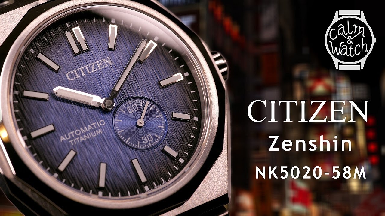 Citizen Zenshin 60th NK5020-58M: Blue Textured Dial, 4K Video & ASMR Calming Music | Japanese PRX?