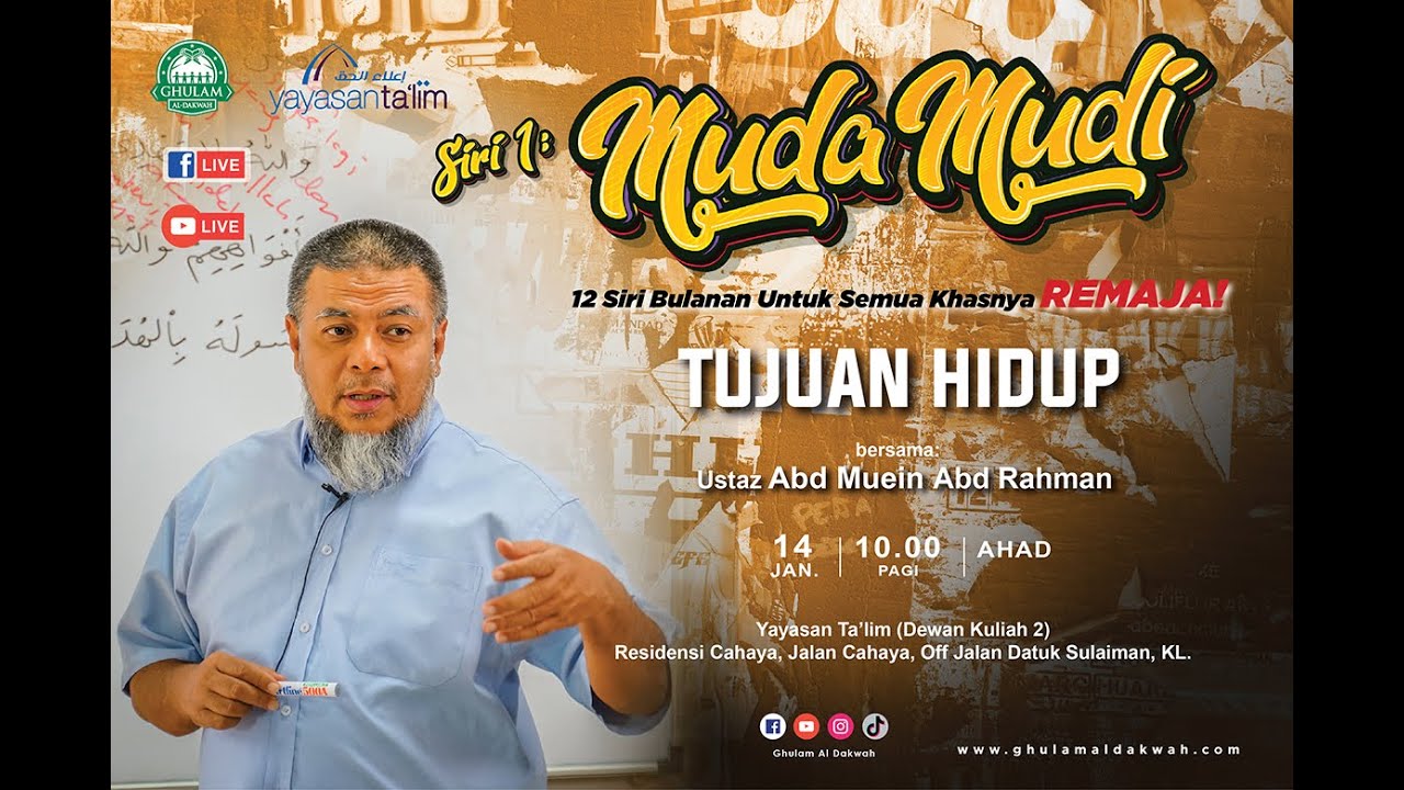 [LIVE] 14 Januari 2024 - SIRI 1: MUDA MUDI (TUJUAN HIDUP) 🚨🔊‼️