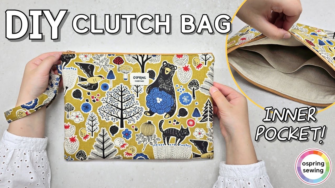 [DIY] Clutch Bag with 2 pocket | How to make a Clutch Bag 💖 EASY & QUICK