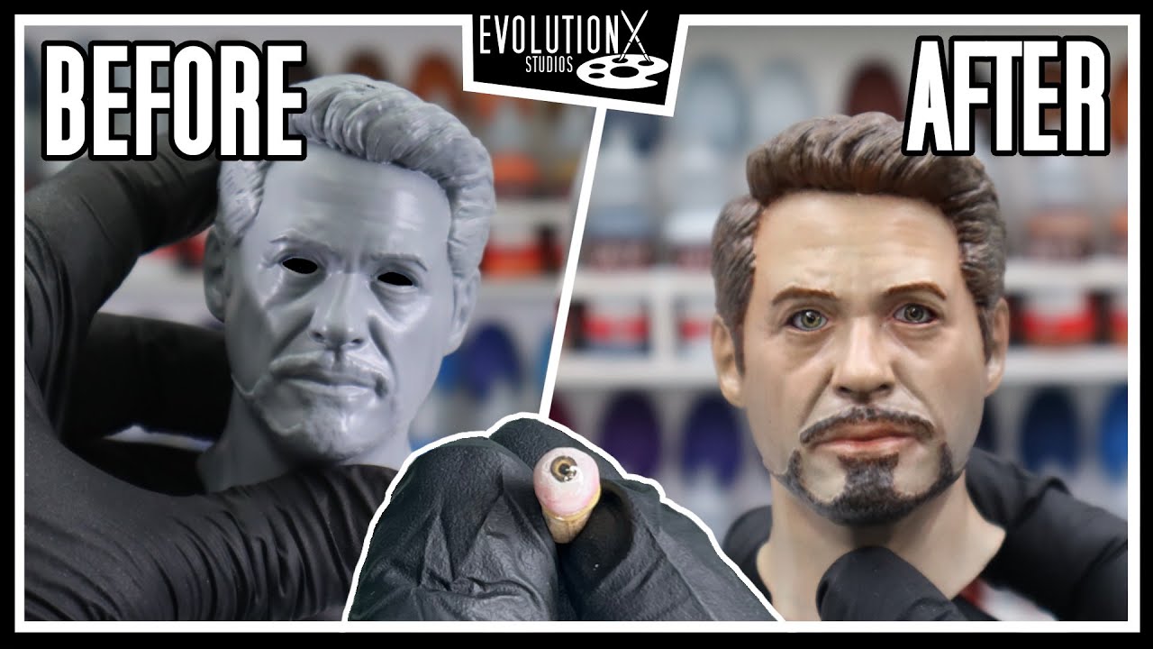 How to create mini GLASS EYES featuring Tony Stark