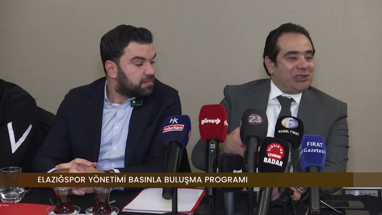ELAZIĞSPOR YÖNETİM KURULUNUN BASIN MENSUPLARI İLE İSTİŞARE TOPLANTISI