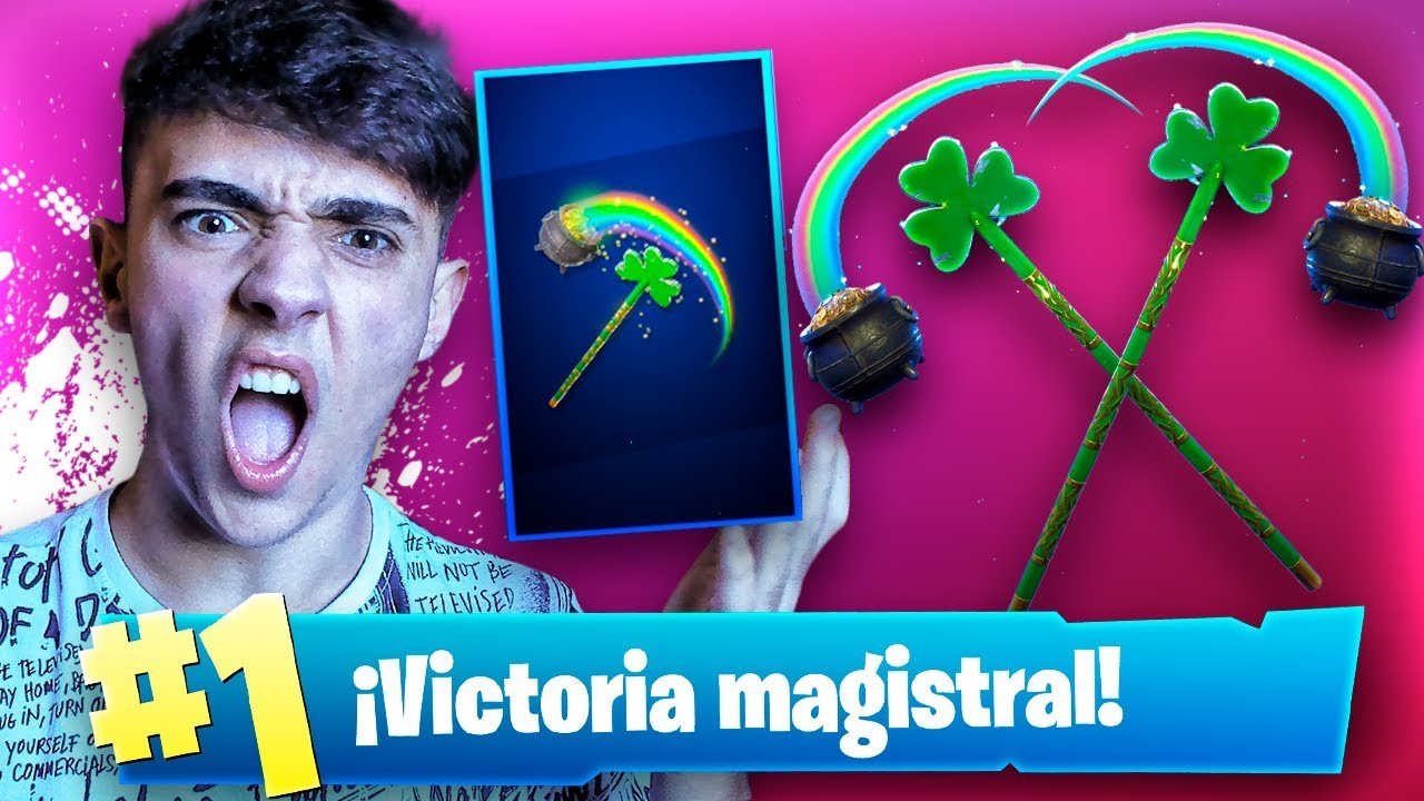 EPIC VICTORIA CON EL PICO MÁS RARO de FORTNITE: Battle Royale!! - Agustin51