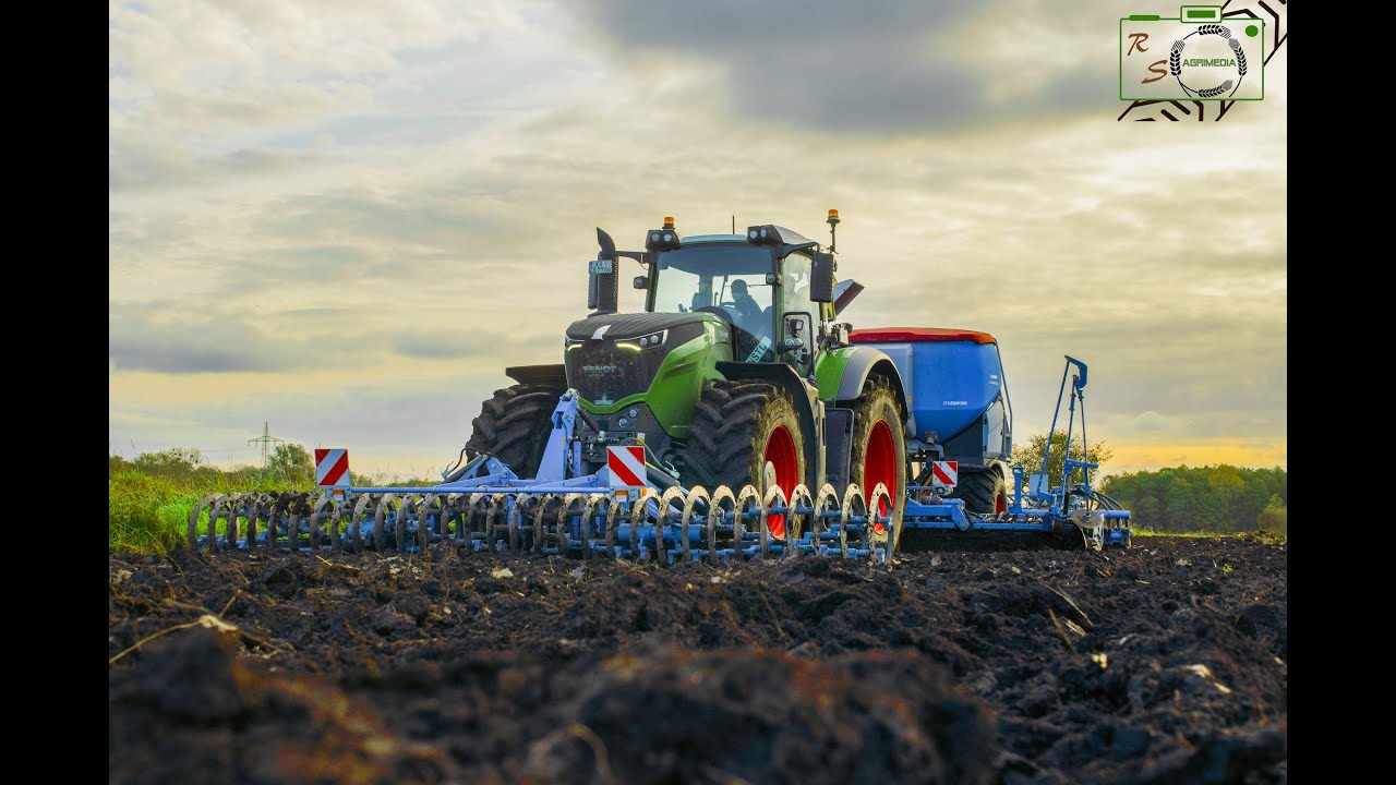 Säen am Morgen/ Fendt 1042 Vario/ Lemken Solitair 25
