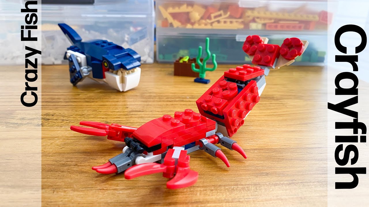 レゴ　ザリガニと変な魚の作り方　クリエイター 31088 組み替え LEGO CREATOR 31088
