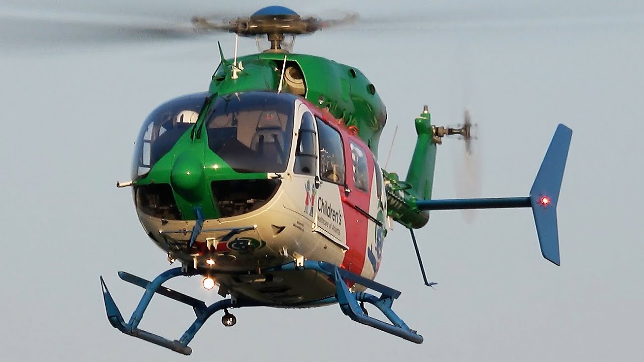 Helicopter action: Bell-206, Bell-407, BK117C2 Pdk Airport