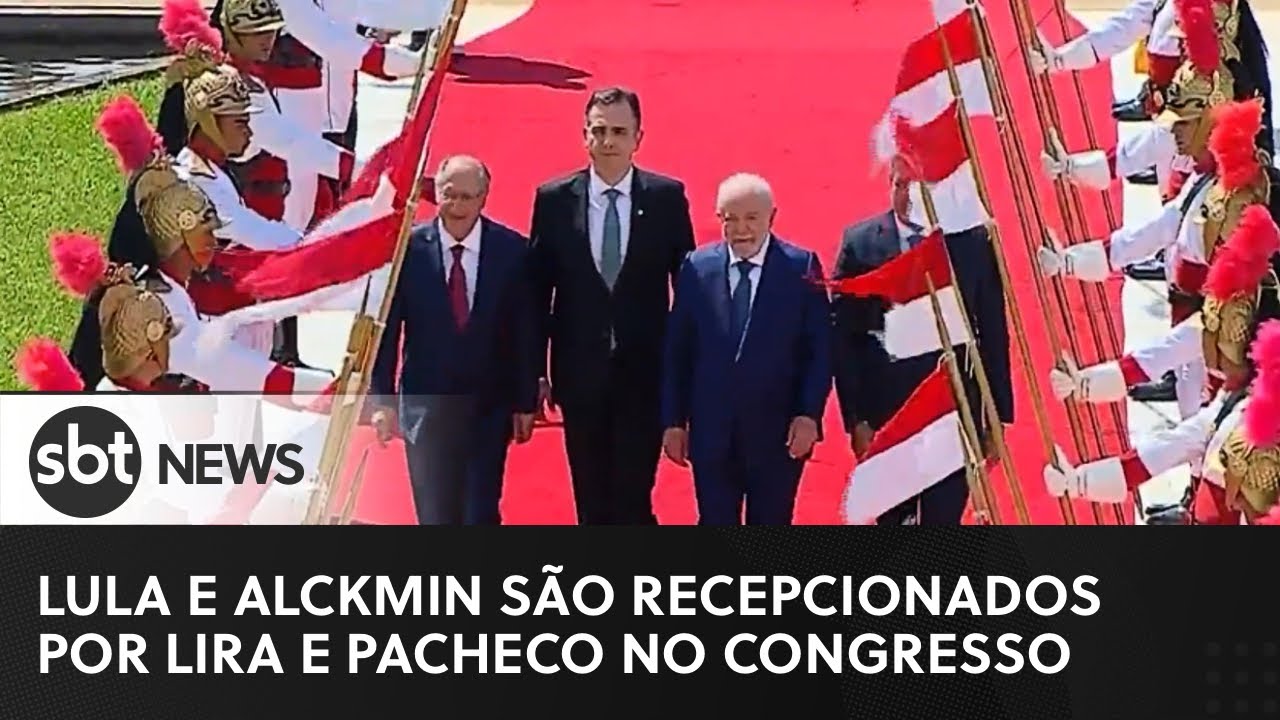 Lula e Alckmin s&atilde;o recepcionados por Lira e Pacheco no Congresso Nacional | SBT News