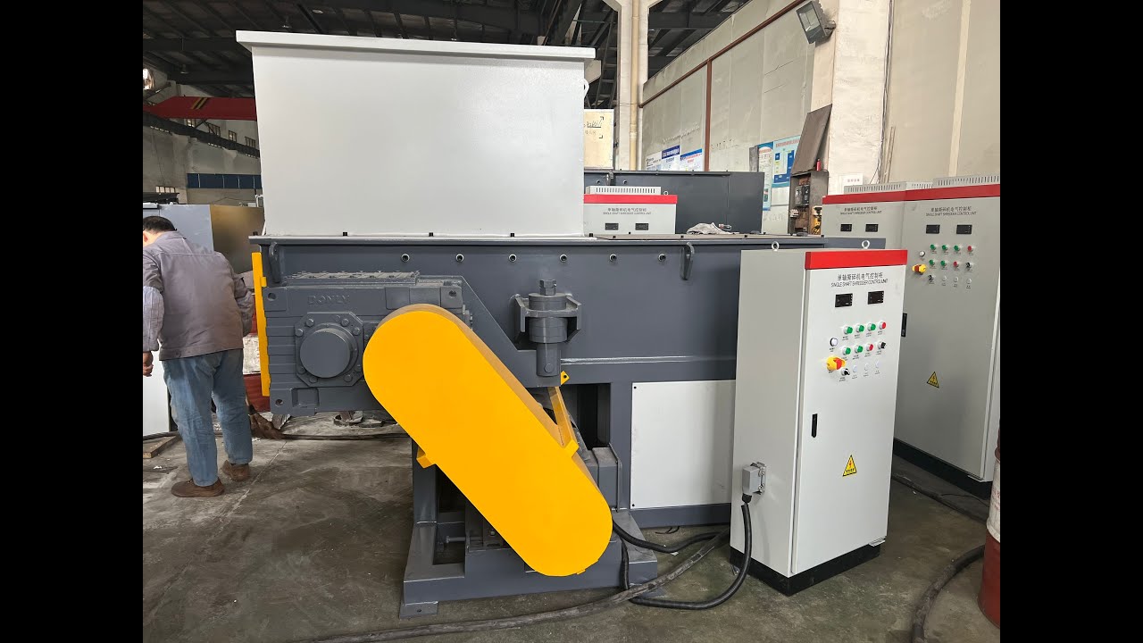 KOOEN KES4080 single shaft shredder machine (shredding LDPE PP plastic films bags)