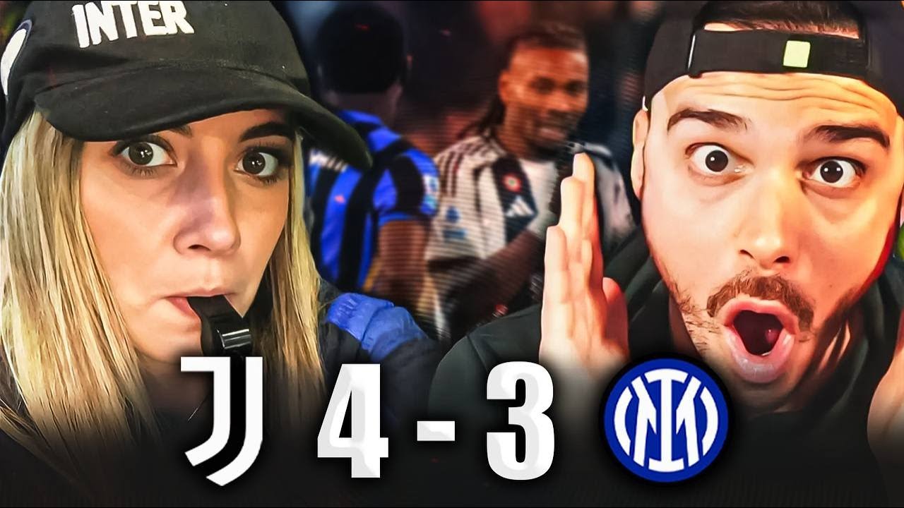 JUVENTUS INTER PARTITA DA INFARTO! 4 A 3 DERBY IN FAMIGLIA!