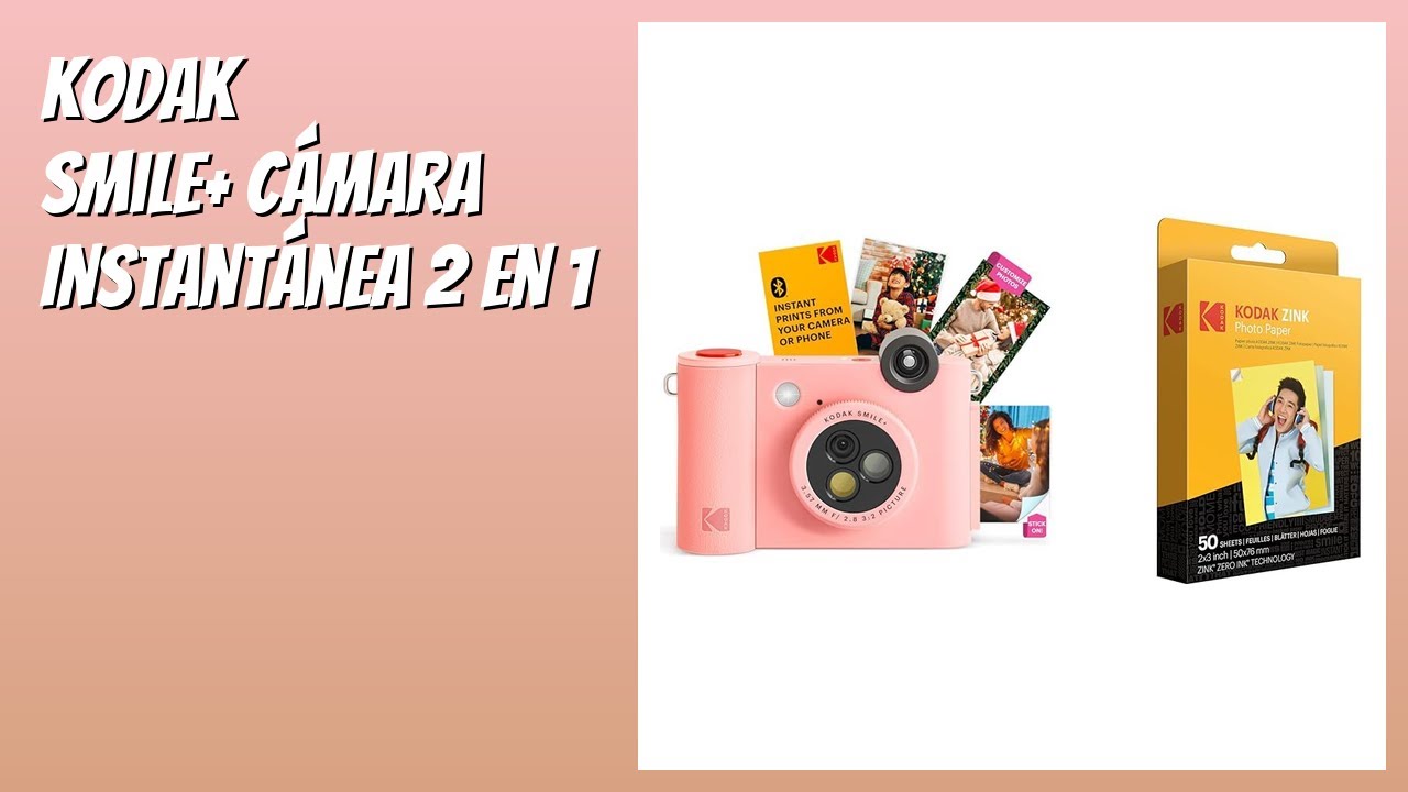 RESEÑA (2026) : KODAK Smile+ Cámara Instantánea 2 en 1. DETALLES