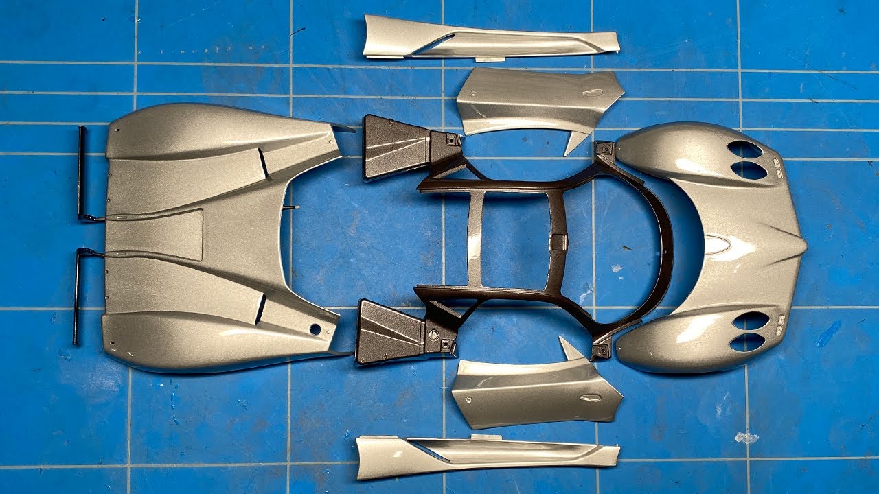 Сборка Aoshima 1/24 Pagani Zonda C12, часть 1