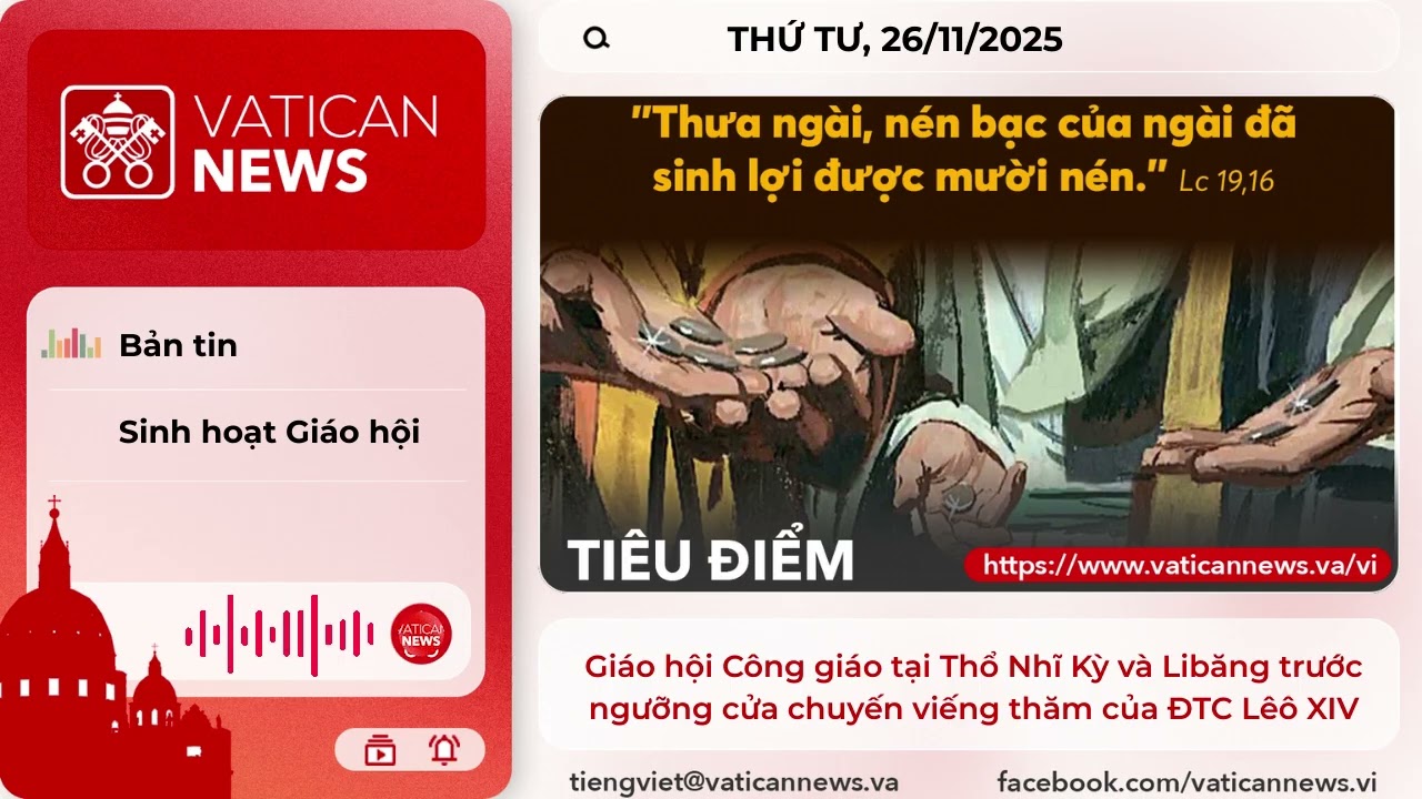 Radio thứ Tư 26/11/2025 - Vatican News Tiếng Việt