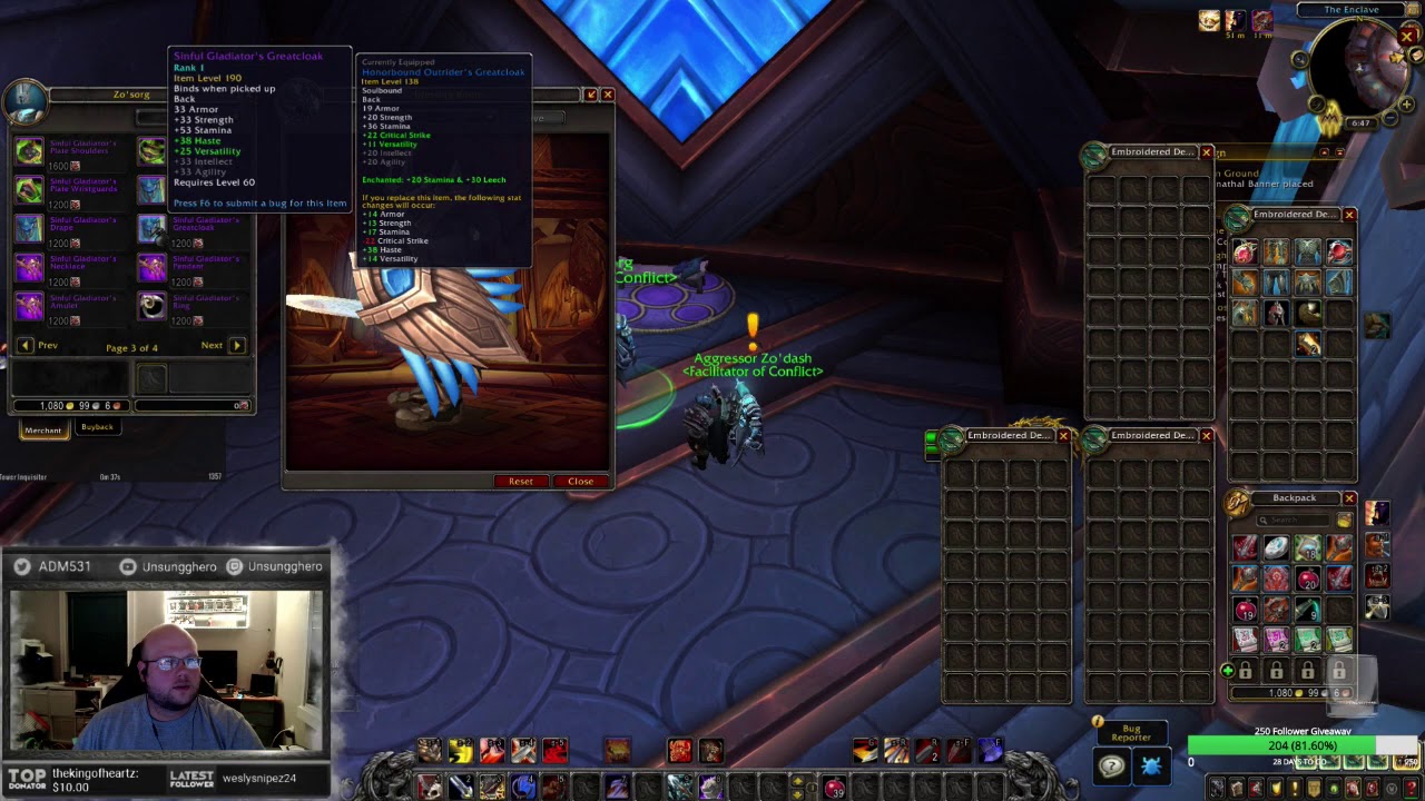 WoW SHADOWLANDS BETA! ARMS WARRIOR EPIC PvP GEAR Vendor!
