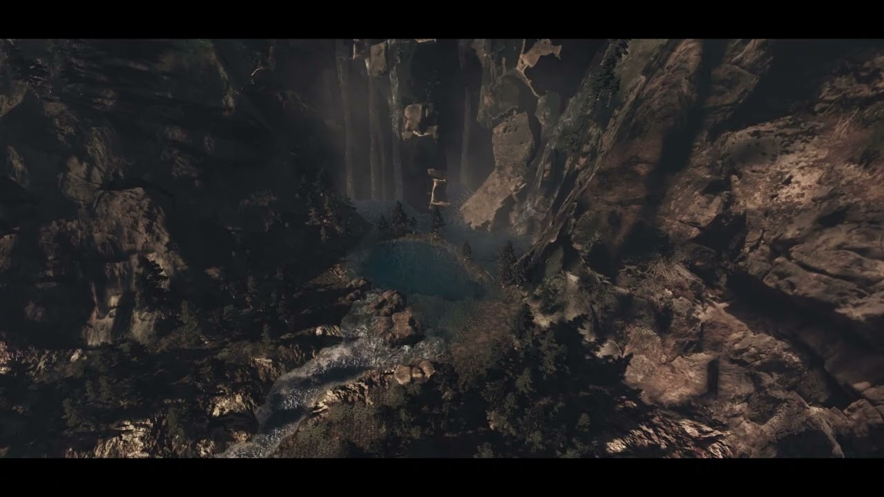 Cryengine 2. waterfalls (birds eye)