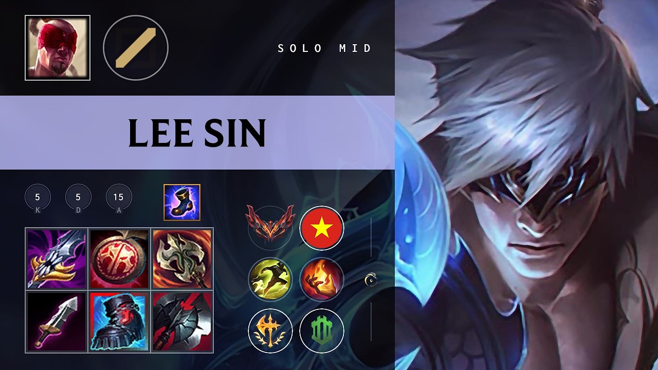 Lee Sin Mid vs Viktor - VN Grandmaster Patch 26.08