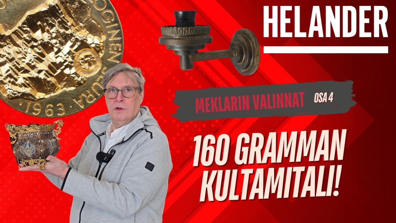 Meklarin valinnat – 160g kultamitali, militariaa ja upeita koruja!
