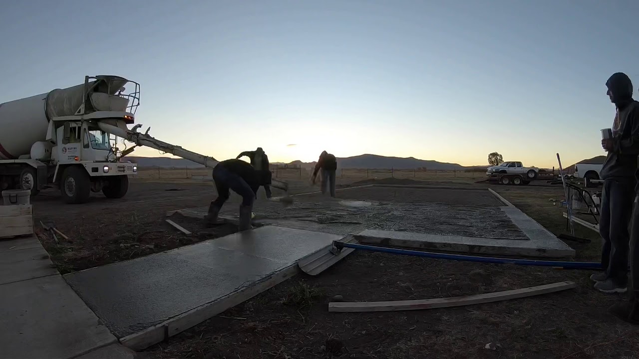 20x40 concrete slab
