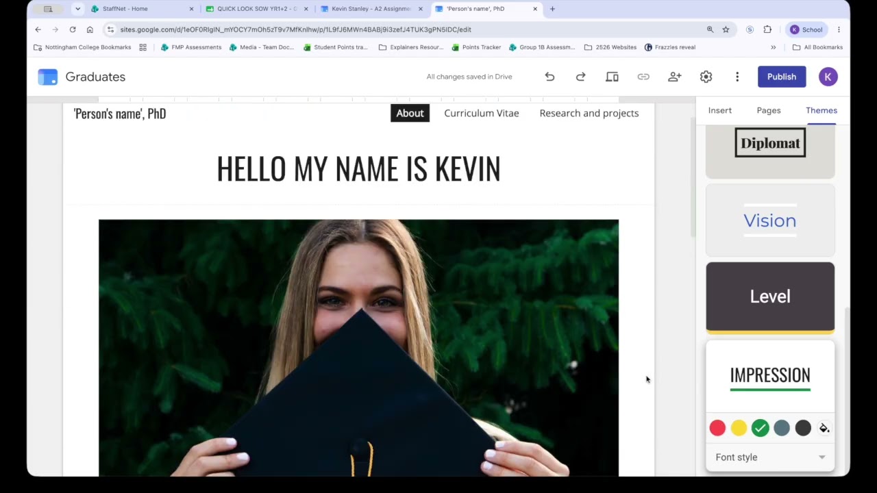 Setting Up Google Sites