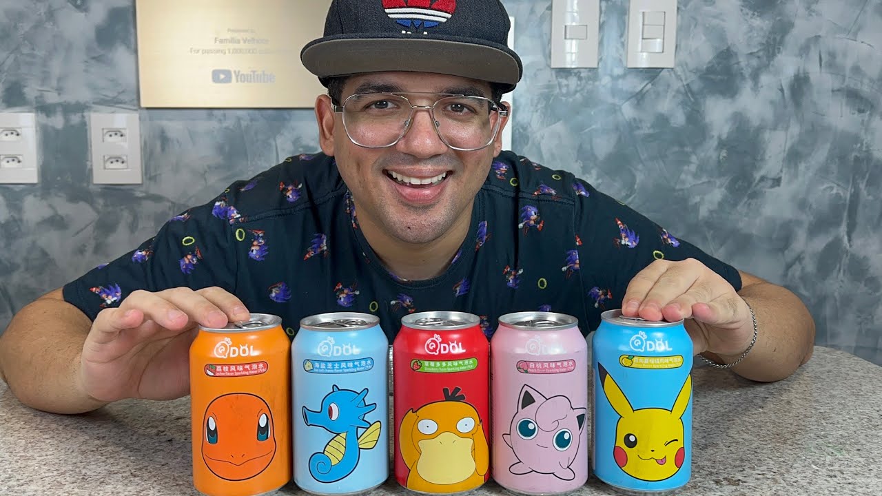 PROVEI TODOS OS REFRIGERANTES DE POKEMON! (Sabor super diferente)