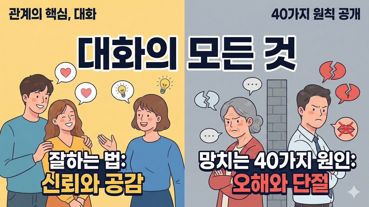 대화를 잘하는 방법과 대화를 망치는 원인 40가지